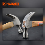 Ruwag | Harden | 0.50kg/16oz Claw Hammer with Oak Wood Handle