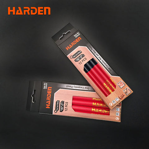 Ruwag | Harden | 12X7.4X176mm 12 Piece Oval Carpentry Pencil