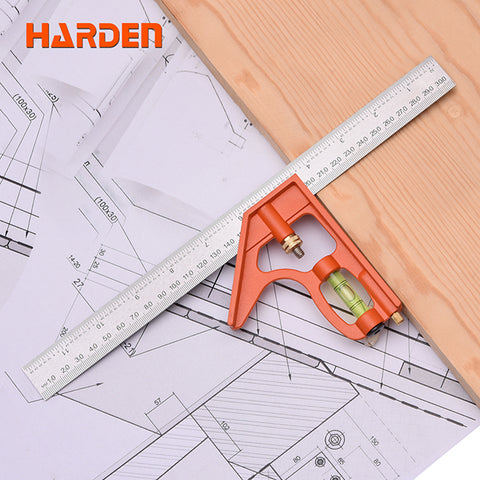 Ruwag | Harden | 300mm Combination Square with Aluminium Base