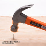 Ruwag | Harden | 0.50kg/16oz Claw Hammer Fiberglass Handle