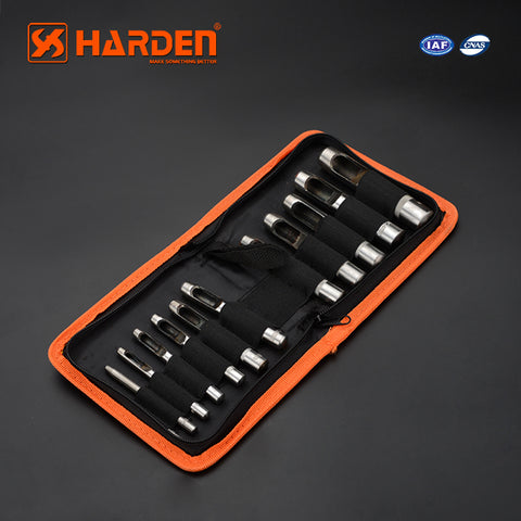 Ruwag | Harden | 3-16mm 12 Piece Hollow Punch Set