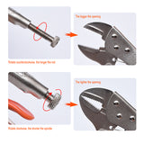 7" (180mm) Straight Jaw Lock-Grip Plier