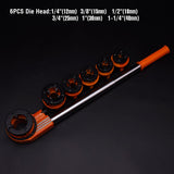 9 Piece Pipe Threading Set (1/4