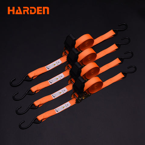 Ruwag | Harden | 4 Piece Ratchet Tie Down Set (25mm x 5m)