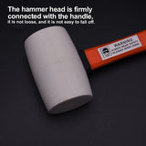 450g White Rubber Mallet with Firbreglass Handle