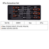 6 Piece Screwdriver Set Soft Handle
