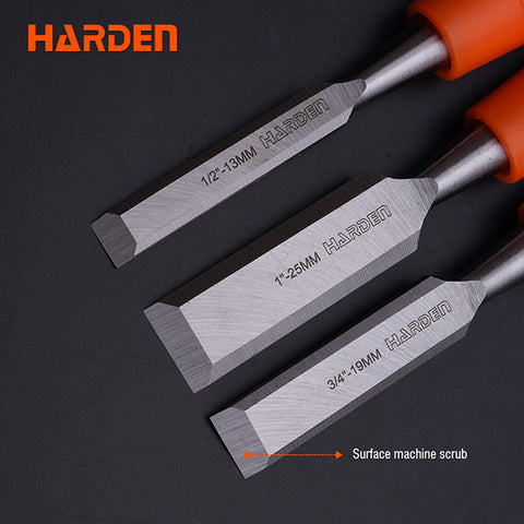 Ruwag | Harden | 6mm Orange/Black Handle Wood Chisel