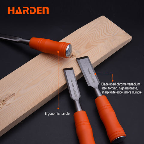 Ruwag | Harden | 22mm Orange/Black Handle Wood Chisel