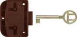 Ruwag Cupboard Lock Plastic Brown