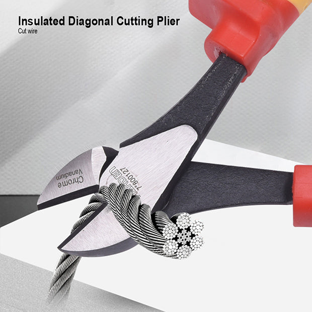 Digonal Cut Harden 7'' (180mm) Insulated Diagonal Cutting Plier - Tools - Ruwag