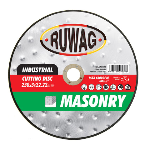 Ruwag Masonry Abrasive Cutting Discs