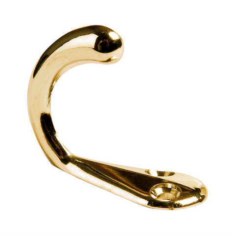 Ruwag Brass Plated Single Wardrobe Hook
