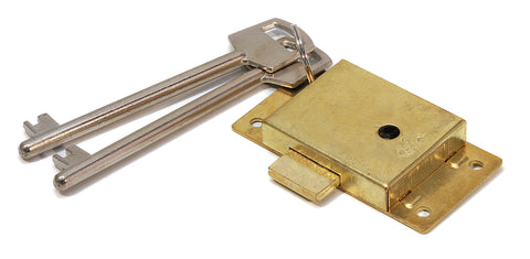 Ruwag Cupboard Lock Brass Plated