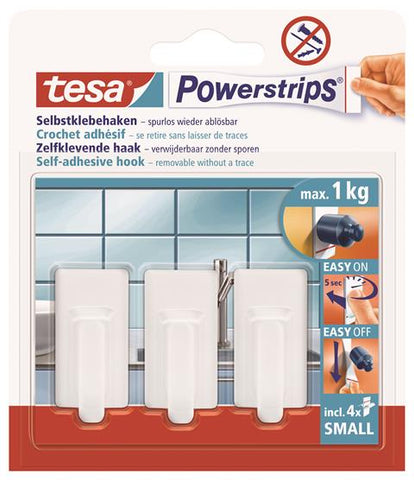 tesa® Powerstrips Hook Small Classic | White