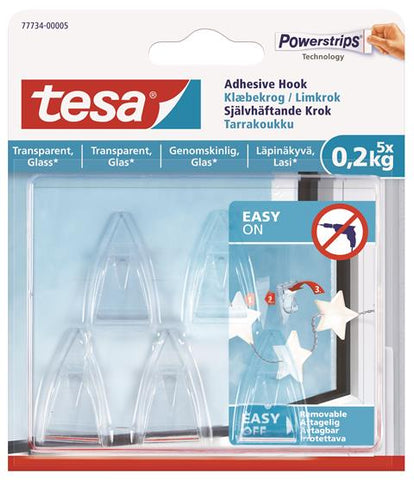 tesa® SMS Powerstrips Hook | 0.2kg | Transparent