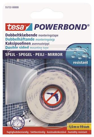 tesa® Powerbond MIRROR | 1.5m x 19mm