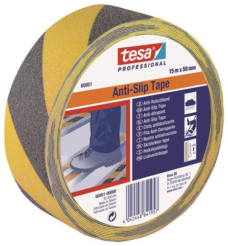 tesa® Professional 60951 Anti-Slip Black/Yellow