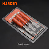 Ruwag | Harden | 3 Piece Orange Circular Handle Wood Chisel Set